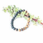 Load image into Gallery viewer, Viking Collection - Tiger Eye & Lava Stone Bracelet - close-up view - BellaChel Jeweler