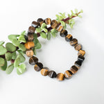 Load image into Gallery viewer, Viking Collection - Real Tiger Eye Bracelet - close up view - BellaChel Jeweler