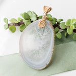 Load image into Gallery viewer, Celestial Collection - Gorgeous Statement Geode Pendant - front view - BellaChel Jeweler
