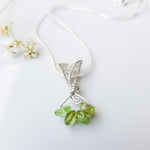 Load image into Gallery viewer, Peridot Necklace in Sterling Silver 925 - BellaChel Jeweler
