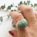 Load image into Gallery viewer, One of a Kind Angelite Ring/BellaChel Jeweler
