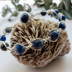 Load image into Gallery viewer, Sodalite Wire Wrapped Bracelet
