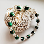 Load image into Gallery viewer, Green Tiger Eye Wire Wrapped Bracelet
