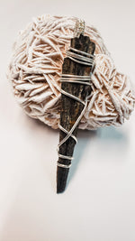 Load image into Gallery viewer, Black Kyanite in Sterling Silver