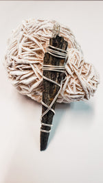 Load image into Gallery viewer, Black Kyanite in Sterling Silver