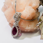 Load image into Gallery viewer, Ruby Necklace in Sterling Silver
