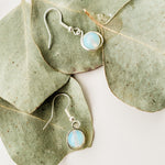 Cargar imagen en el visor de la galería, Opalite Dangle Earrings in Sterling Silver - BellaChel Jeweler
