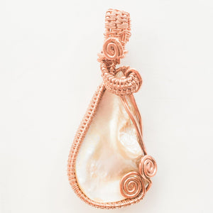 Elegant Mother of Pearl Necklace Pendant Fine Jewelry - BellaChel Jeweler