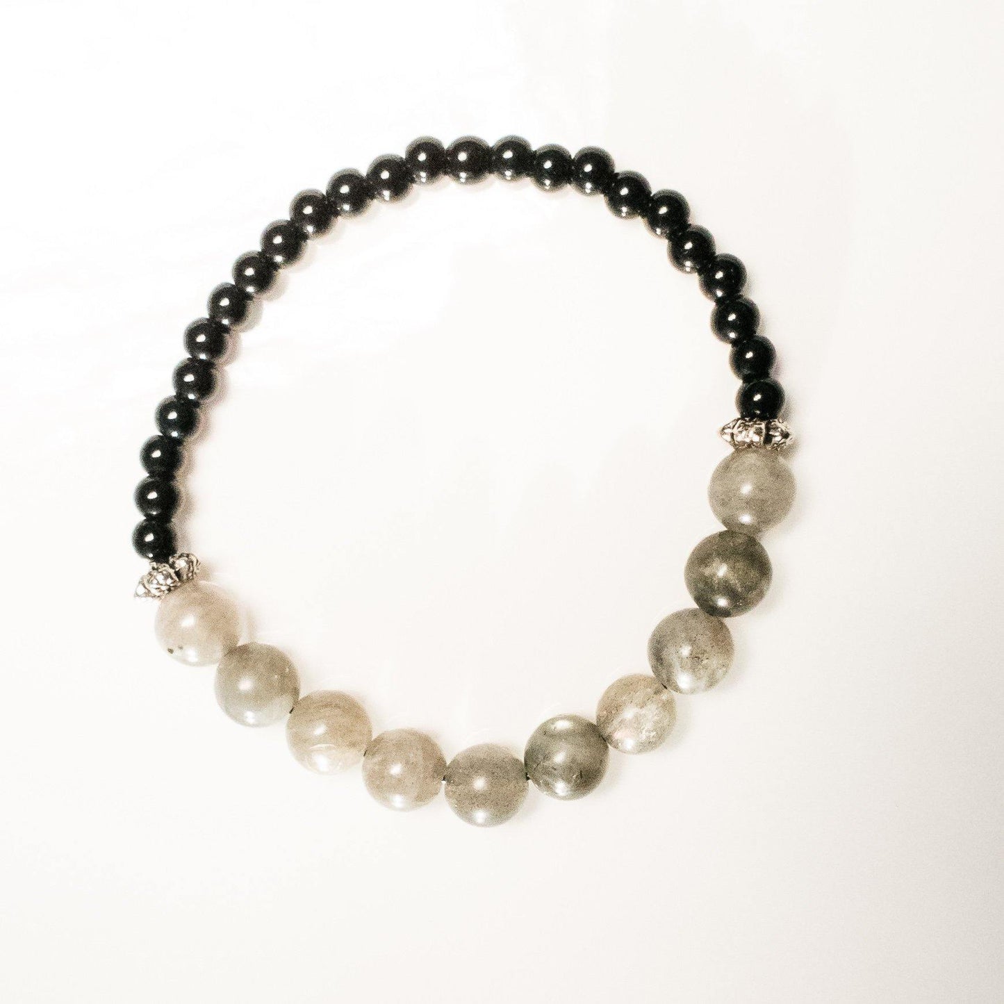 Labradorite and Onyx Bracelet - BellaChel Jeweler