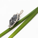 Load image into Gallery viewer, Viking Collection - Black Kyanite designed in Sterling Silver side view - BellaChel Jeweler
