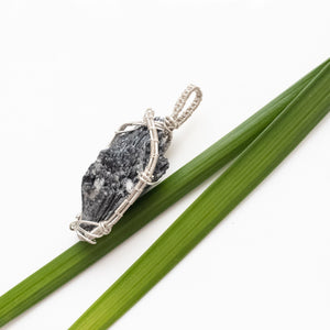 Viking Collection - Black Kyanite designed in Sterling Silver side view - BellaChel Jeweler