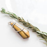 Load image into Gallery viewer, Viking Collection - Tigers Eye Pendant in Sterling Silver - front view - BellaChel Jeweler 
