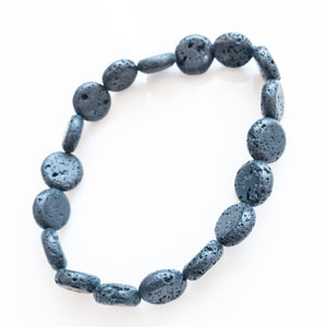Viking Collection - Genuine Lava Stone Men's Bracelet - BellaChel Jeweler