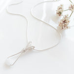 Load image into Gallery viewer, Delicate Sterling Silver Moonstone Pendant Necklace - front view - BellaChel Jeweler

