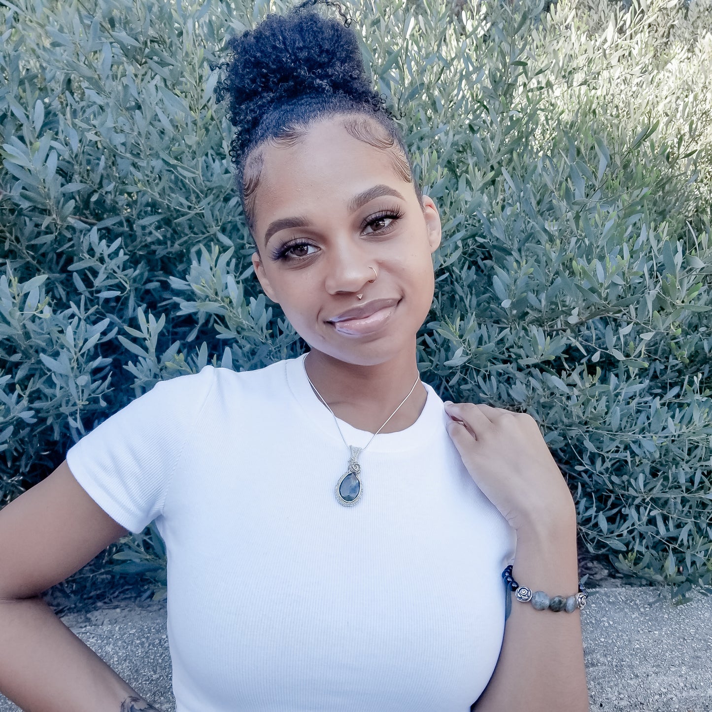 Labradorite Pendant in Sterling Silver