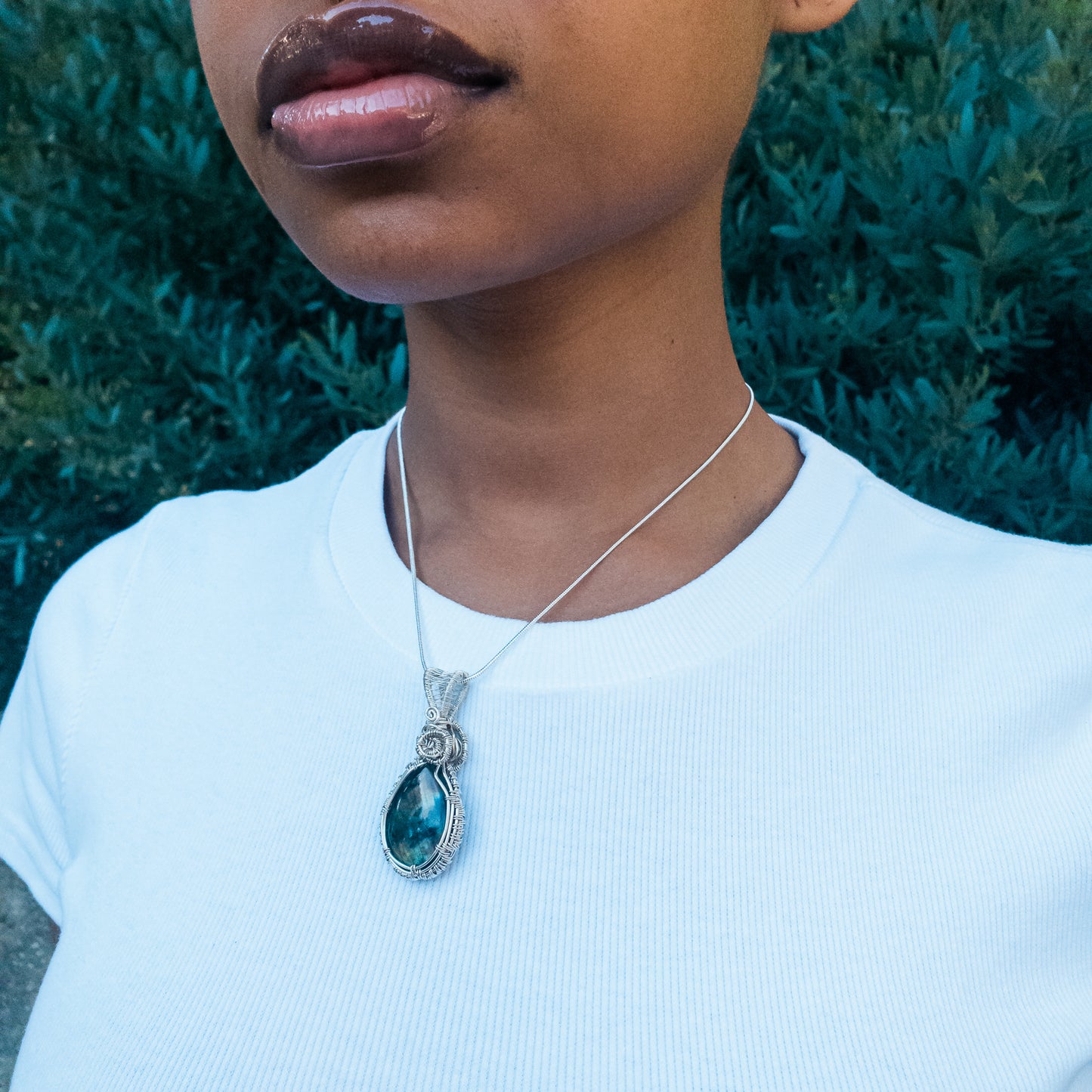 Labradorite Pendant in Sterling Silver