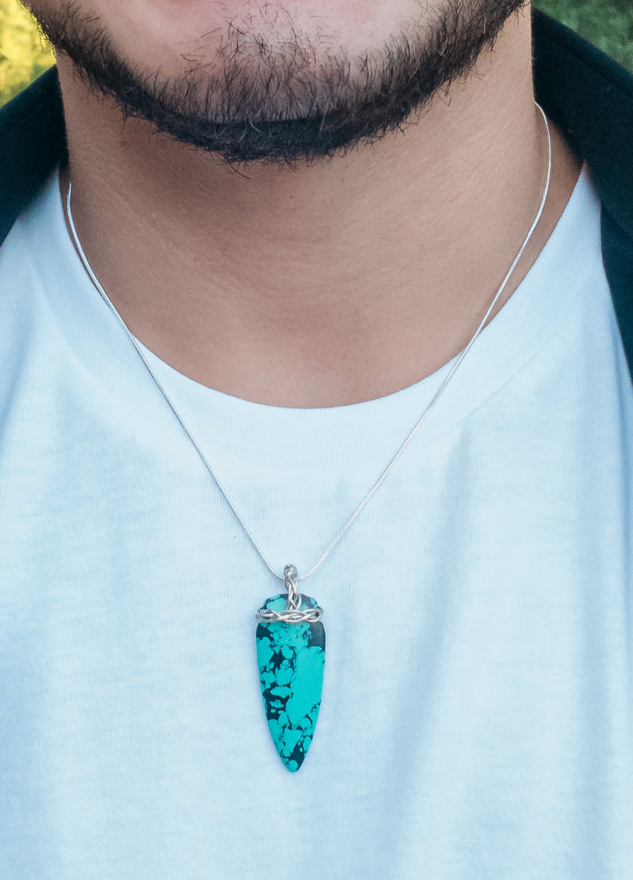 Men's Turquoise Necklace - BellaChel Jeweler