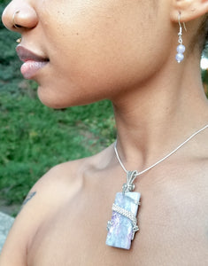 Pink Tourmaline Necklace & Earrings Set