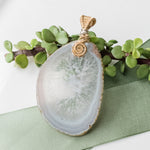 Load image into Gallery viewer, Celestial Collection - Stunning Statement Geode Pendant - close-up view - BellaChel Jeweler
