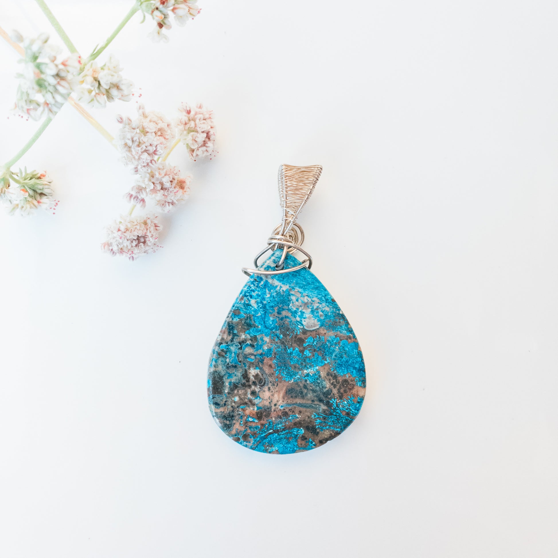 Rio Collection - Beautiful Blue Ghost Eye Pendant - BellaChel Jeweler