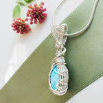 Load image into Gallery viewer, Blue Turquoise Silver Necklace
