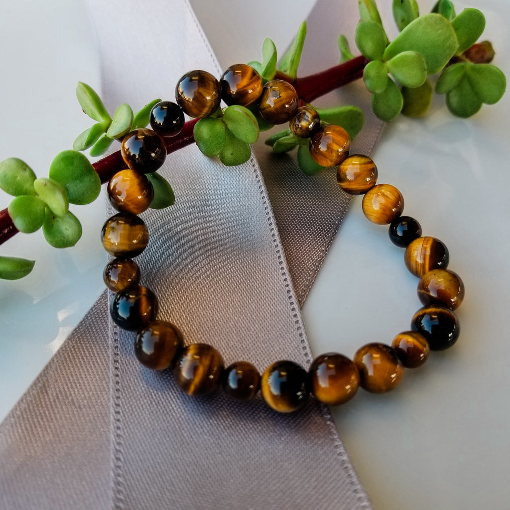 Real Tiger's Eye Bracelet. Men's Bracelet. Women's Bracelet / BellaChel Jeweler