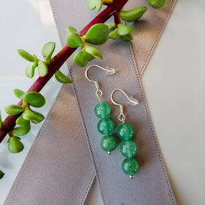 Green Crystal Earrings - BellaChel Jeweler