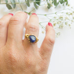 Cargar imagen en el visor de la galería, Lapis Lazuli Ring - BellaChel Jeweler
