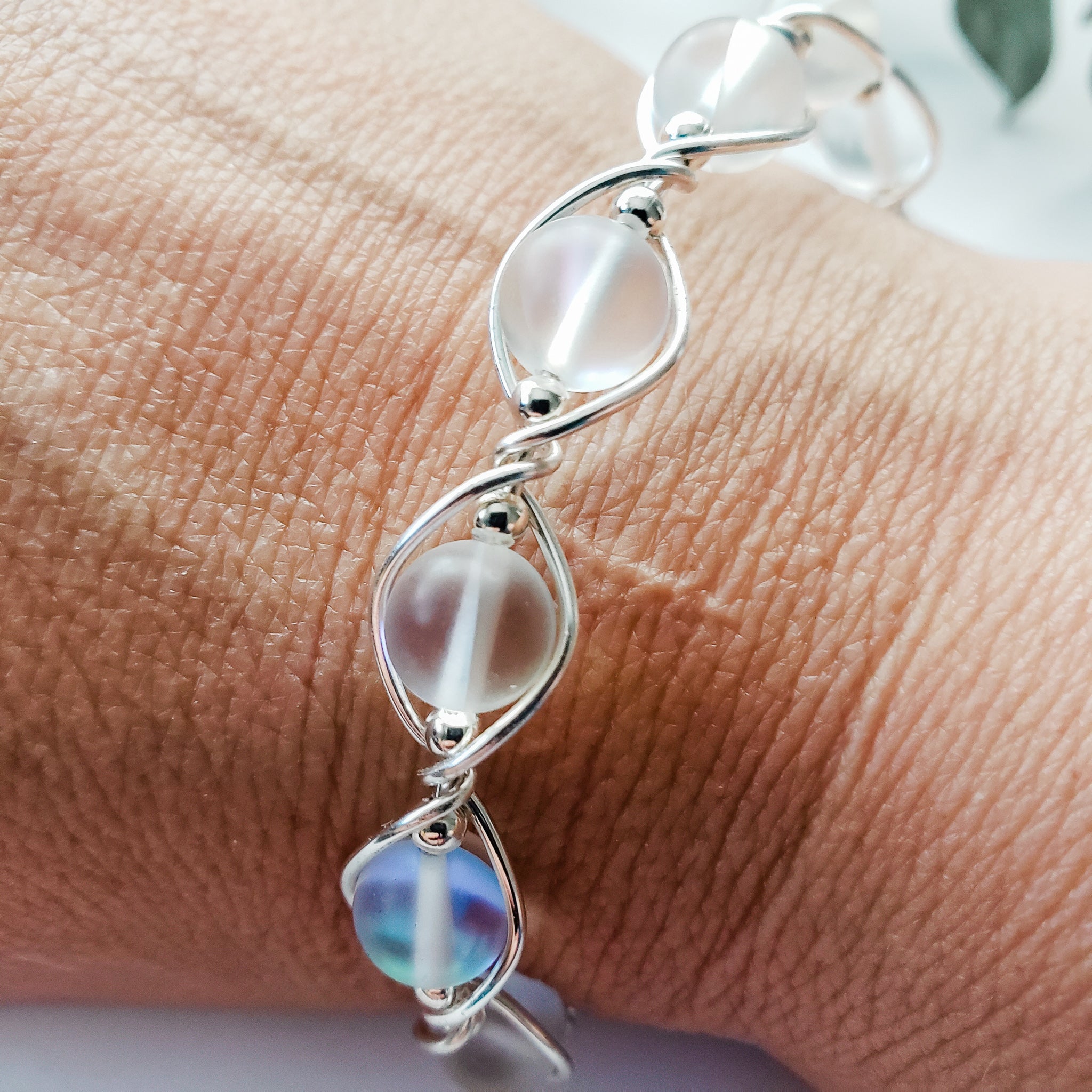 Quartz Wire Wrapped Bracelet