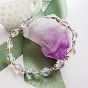 Quartz Wire Wrapped Bracelet