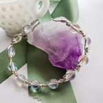 Load image into Gallery viewer, Quartz Wire Wrapped Bracelet
