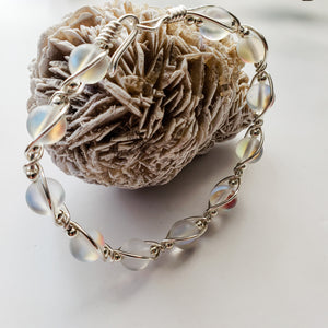 Quartz Wire Wrapped Bracelet