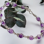 Load image into Gallery viewer, Amethyst Wire Wrapped Bracelet
