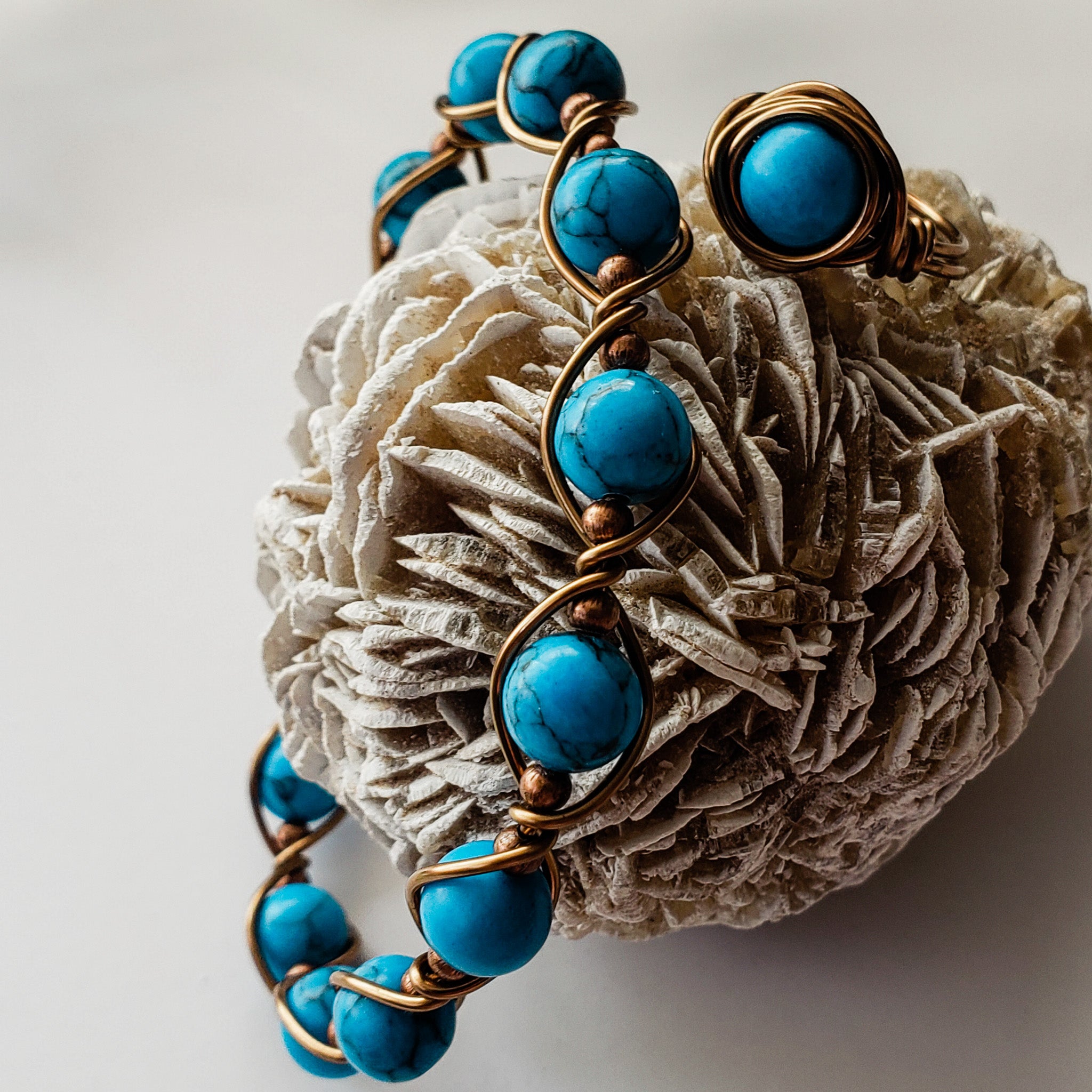 Turquoise Howlite Bracelet/BellaChel Jeweler