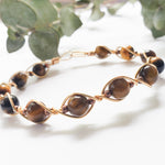Load image into Gallery viewer, Tiger Eye Wire Wrapped Bracelet
