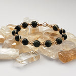 Load image into Gallery viewer, Dark Jade Wire Wrapped Bracelet
