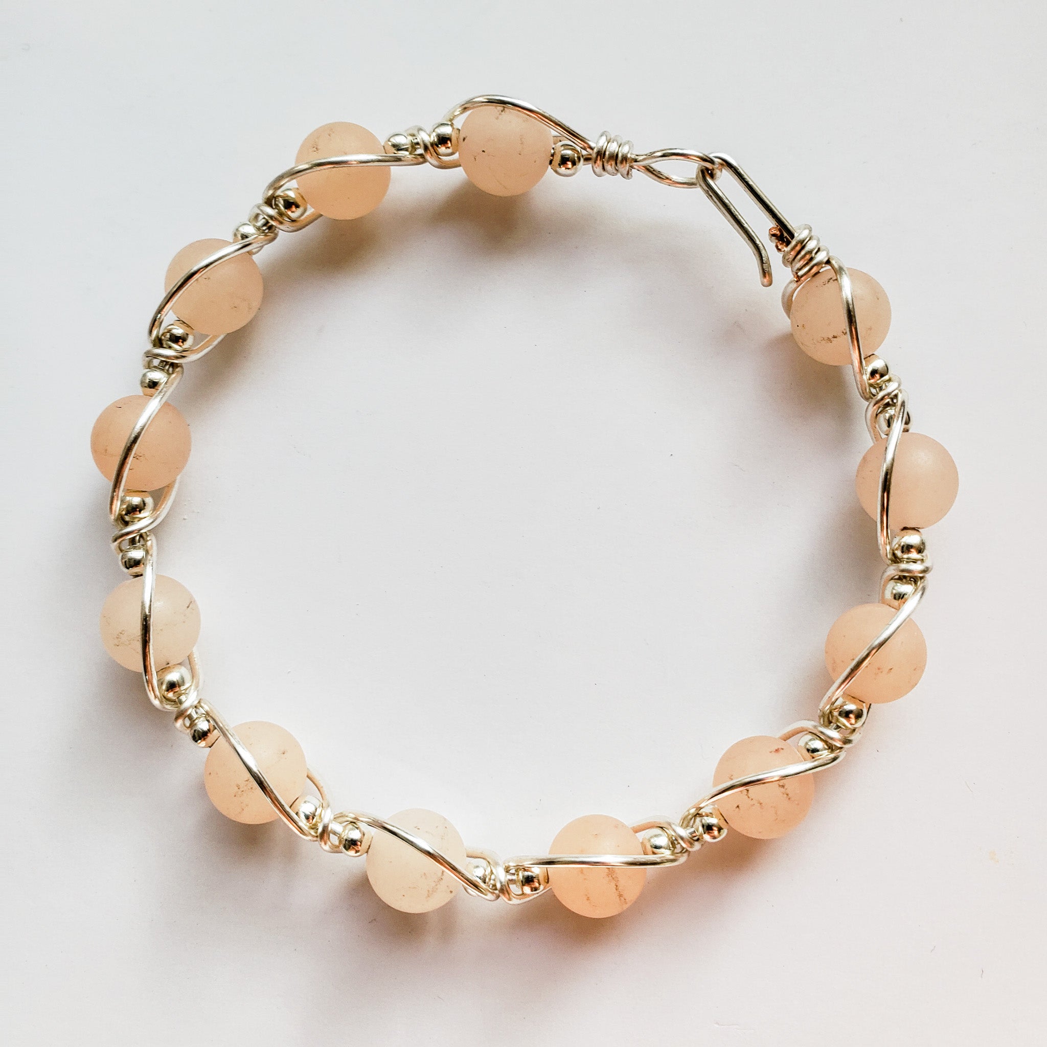 Oregon Sunstone Wire Wrapped Bracelet