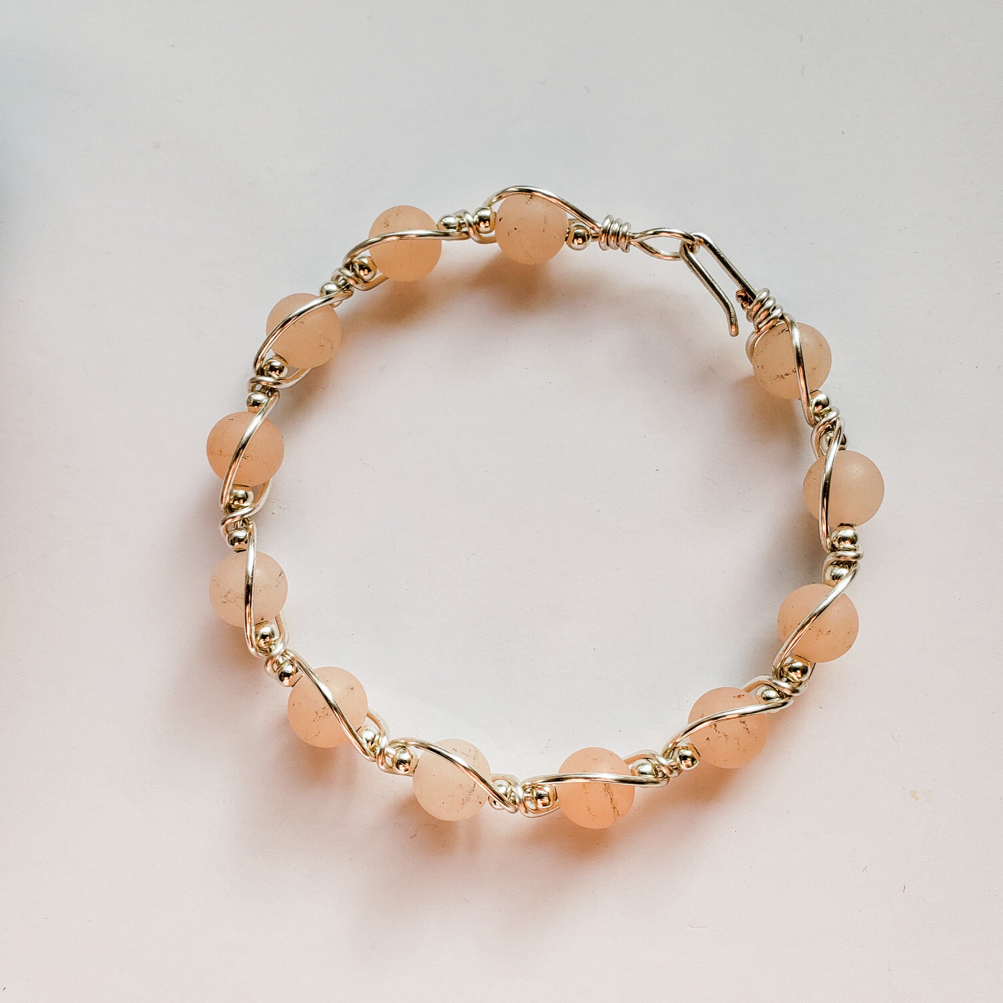 Oregon Sunstone Wire Wrapped Bracelet