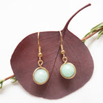 Load image into Gallery viewer, Signature Collection - Amazonite Earrings close-up view - BellaChel Jeweler
