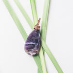 Cargar imagen en el visor de la galería, Viking Collection - Brazilian Amethyst Pendant back view - BellaChel Jeweler
