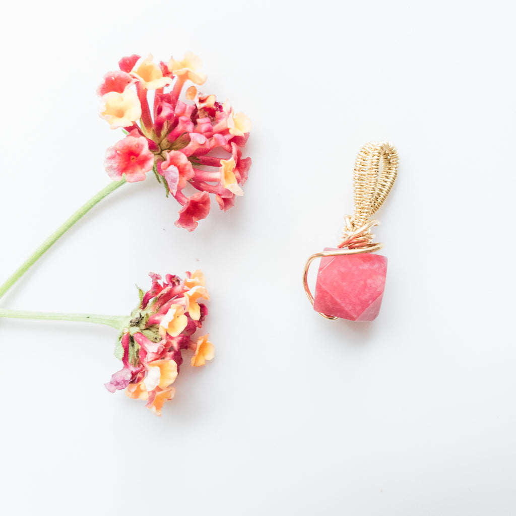 Pink Jade Necklace - BellaChel Jeweler