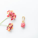 Load image into Gallery viewer, Pink Red Jade Miniature Polygon
