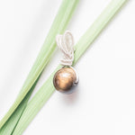 Load image into Gallery viewer, Viking Collection - Tigers Eye Pendent Necklace in Sterling Silver - Back side view - BellaChel Jeweler

