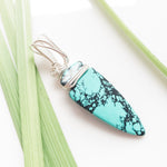 Load image into Gallery viewer, Viking Collection - Arrowhead Pendant in Sterling Silver, back side view - BellaChel Jeweler
